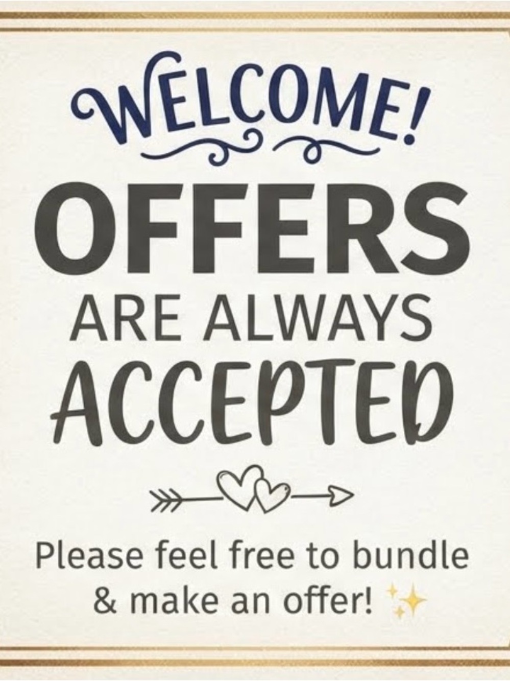 Welcome Offers